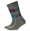 Burlington Socken, Argyle-Muster, Melange-Effekt