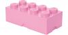 LEGO Aufbewahrungsbox Storage Brick Stein rosa, 8 