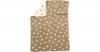 Babydecke mit UV-Schutz, Baumwolle, Sterne beige, 