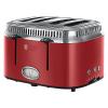 Russell Hobbs 21690-56 Retro Ribbon Red 4-Schlitz-