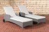 2x Polyrattan Sonnenliege