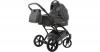 Kombi Kinderwagen Voletto Tupfen, Set 3in1, grau-w