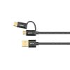 PYTHON USB 2.0 Daten-/Ladekabel 0,5m USB-A zu micr