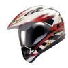 Explorer Motorcross Helm XP-02 weiß mit Muster, Gr