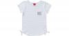 T-Shirt mit Knoten und Brus...