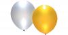 LED Luftballons gold/silber, 5 Stück