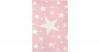 Teppich, STARS rosa/weiß Gr. 160 x 230