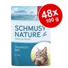 Sparpaket Schmusy Nature Meeres-Fisch 48 x 100 g -