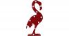 Leuchtfigur ´´Flamingo´´, 12 LEDs, H42 cm, batteri