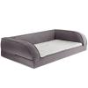 Orthopädisches Hundesofa grau - L: L 115 x B 70 x 