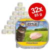 Sparpaket MAC´s Cat Schale 32 x 85 g - Huhn Pur