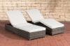 2x Polyrattan Sonnenliege...