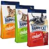 Happy Cat Indoor Adult Mix (3 Sorten) - 3 x 4 kg I