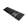 Matias Aluminum Wireless Tastatur mit Hintergrundb