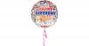 Folienballon Orbz Konfetti Happy Birthday