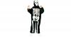Kostüm Skeleton schwarz mit Haube Gr. 140