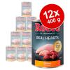 Sparpaket Rocco Real Hearts 12 x 400 g - Mix: Rind