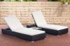 2x Polyrattan Sonnenliege