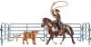 SCHLEICH 41418 Team Roping mit Cowboy