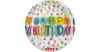 Folienballon Orbz Happy Birthday Rainbow