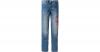 Jeans mit Blumenprint Sli...