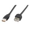 Assmann USB 2.0 Kabel 1,8m Typ-A St./Bu. schwarz