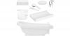 Thermobadewanne-Set, White