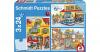 Kinderpuzzleset 3 x 24 Teile, Feuerwehr und Polize