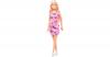 Chic Barbie Puppe im pinken Kleid mit Prints