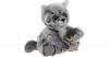 GLITTER-KITTY Katzen-Baby graumeliert, 20 cm