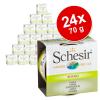Sparpaket Schesir in Brühe 24 x 70 g - Mixpaket (3