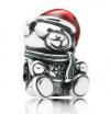 PANDORA Charm Weihnachts-Teddy Silber mit Emaille 