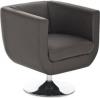 runder Design Leder-Loung