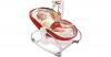 3-in-1 Babywippe Rocker Napper, rot mit Musikmobil