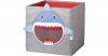 Aufbewahrungsbox Haifisch, mit Sichtfenster, blau
