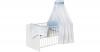 Komplett Kinderbett Classic White, Herzchen hellbl