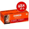 Sparpaket IAMS Delights 48 x 85 g - Land & Sea in 