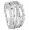 Moncara Diamant-Ring Weissgold 585, zus. ca. 0,75 