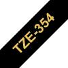 Brother TZe-354 Schriftband gold auf schwarz, 24 m