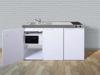 Stengel Küchen Kitchenline MKM 150 weiß - Glaskera