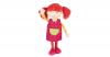 Stoffpuppe pink, 37 cm (4...