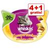 4 + 1 gratis! 5 x 48 / 66 / 72 g Whiskas Snacks - 