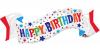 Folienballon-Banner Happy Birthday