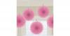 Papier-Dekofächer pink, 5 S...