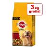 12 + 3 kg gratis! 15 kg Pedigree Hundefutter - Jun