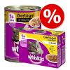 Mixpack Whiskas - 12 x 400 g Dosen + 12 x 100 g Po