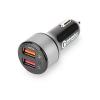 ednet 2-Port USB Quick Charge 3.0 Car Charger schw