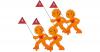 StreetBuddy Warnfigur Kindersicherheit, orange, 4 