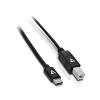 V7 USB 2.0 Kabel 2m Typ-B zu Typ-C PVC St./St. sch