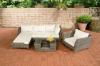 Gartengarnitur MOSS aus Polyrattan (4 SitzplÃ¤tze: